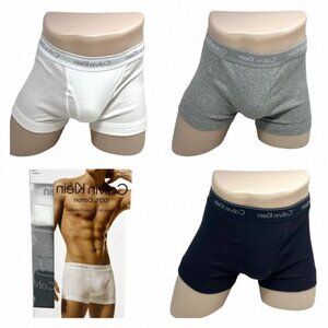 Calvin Klein Cotton Classic Trunk 3Pack Underwear Men NB4002900 Black Gray White